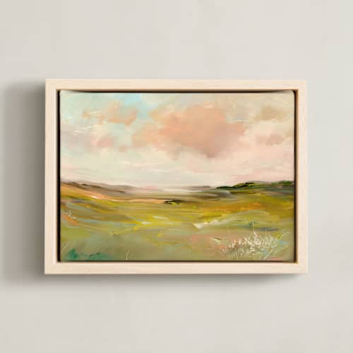 This is a peach art with standard by Lindsay Megahed called eden