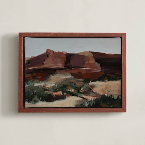 This is a desert rocks art with standard by Arohika Verma called canyon hues
