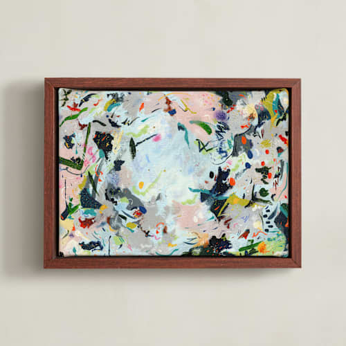 This is a periwinkle confetti art with standard by Allison Orszak called confetti chaos 1