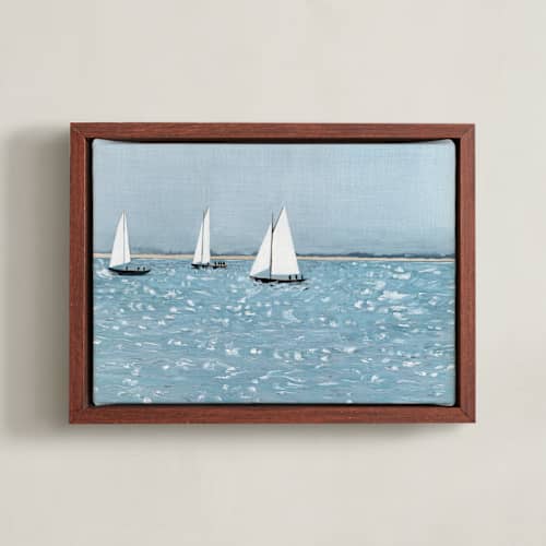 This is a lake art with standard by Anna Kasper called sailing club