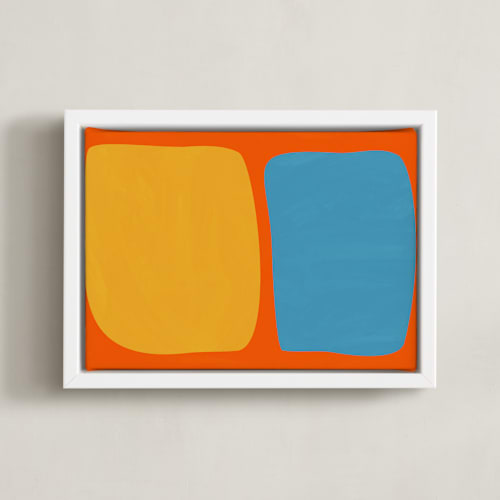 This is a mod orange art with standard by Beth Vassalo called echo in color