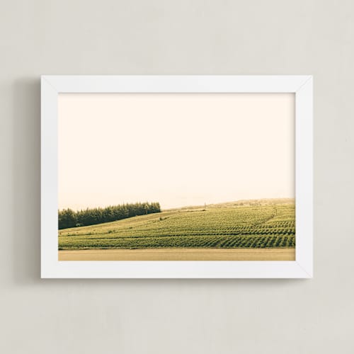 This is a creamy white art with standard by David Michuki called the harvest