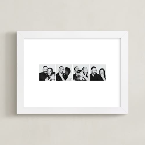 This is a white photo art with standard by Minted called framed photo: photo strip