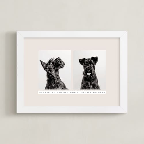 This is a beige photo art with standard by Becky Nimoy called portrait pair