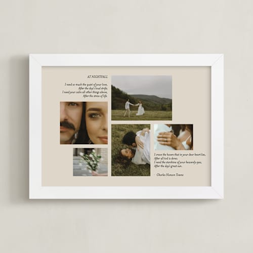 This is a crepe photo art with standard by Emily Sabol Goss called framed photo: harmony (brides)