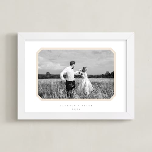 This is a cream photo art with standard by Carolyn MacLaren called framed photo: bevel border