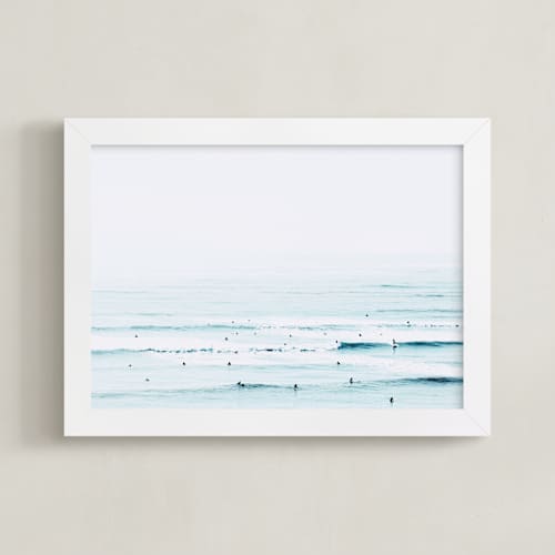 This is a turquoise blue art with standard by Summer Strauch called the sunday blues