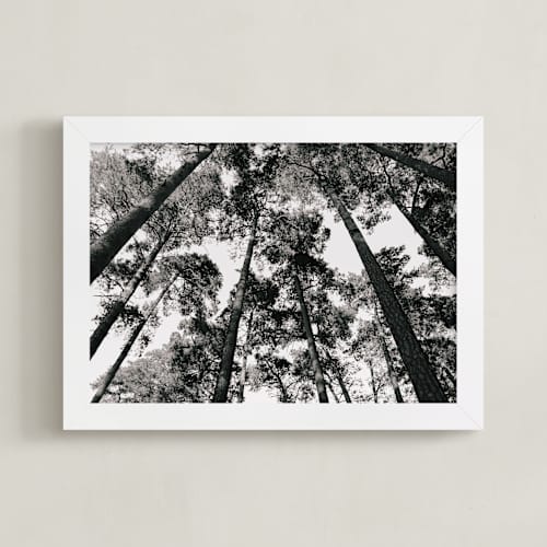This is a black and white art with standard by lulu and isabelle called in the woods