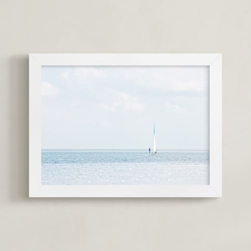 This is a silver blue art with standard by Alexandra Feo called aimlessly