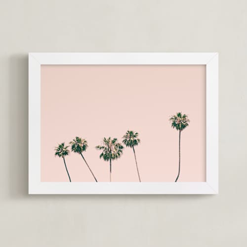 This is a rose smoke kids wall art with standard by Caroline Mint called five