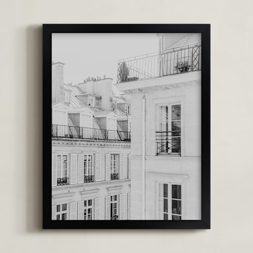 This is a french gray art with standard by Lindsay Ferraris Photography called parisian rooftops