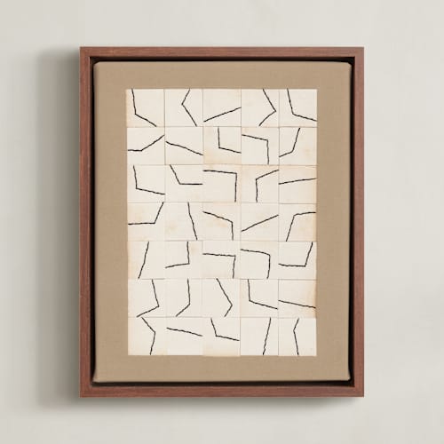 This is a antique linen art with standard by Alisa Galitsyna called irregular structure