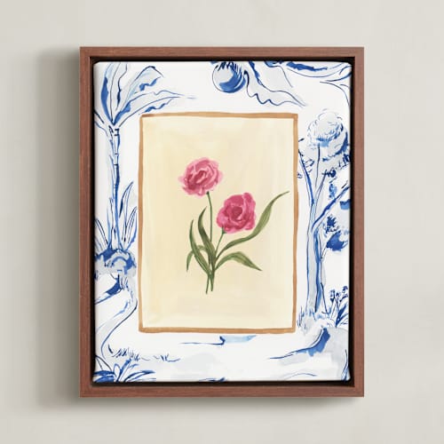 This is a vanilla art with standard by Teju Reval called toile blooms 1