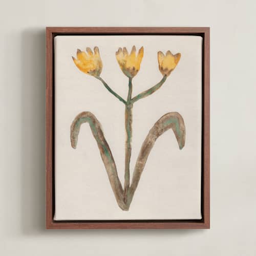 This is a dandelion yellow art with standard by Alisa Galitsyna called the morning garden 1