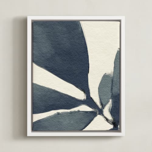 This is a navy blue art with standard by Pamela Viola called simple but so