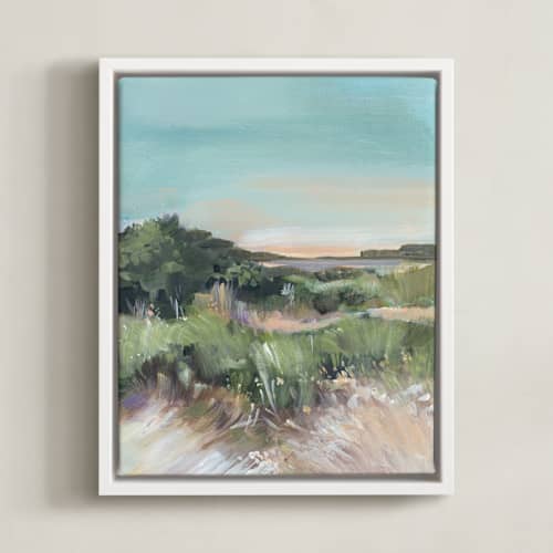 This is a misty blue art with standard by AlisonJerry called sunset on the dunes 1