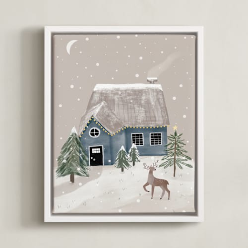 This is a dusk art with standard by Maja Cunningham called winter's night