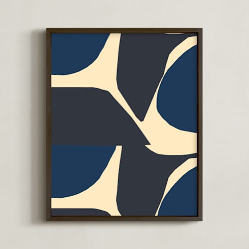 This is a indigo art with standard by Deborah Velasquez called still i