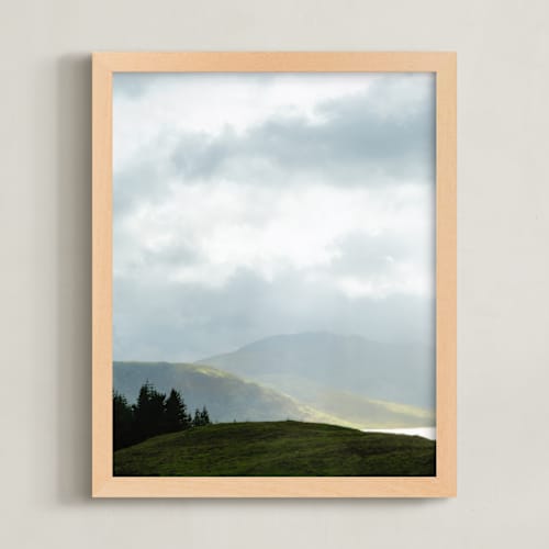 This is a cloud gray art with standard by Jacquelyn Sloane Siklos called highland view 1