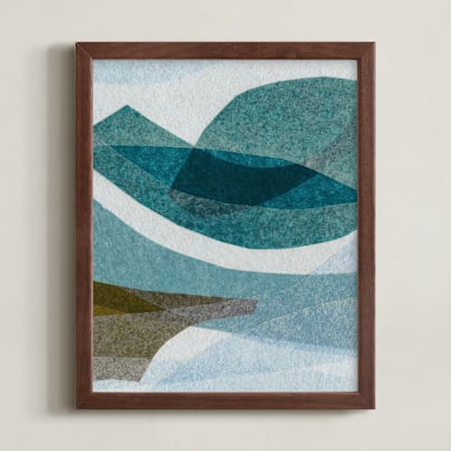 This is a teal art with standard by Carrie Moradi called swarming