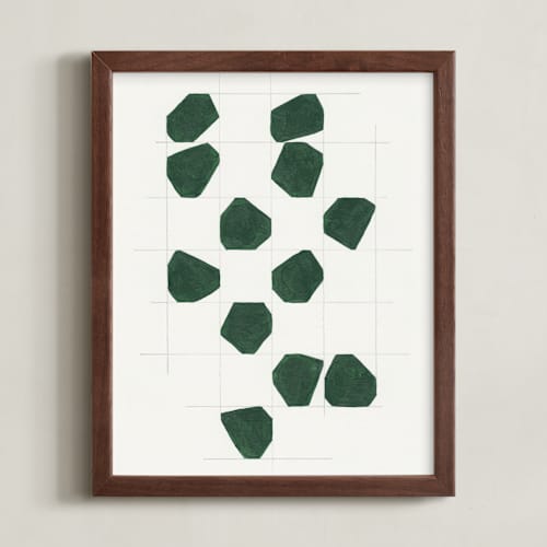 This is a forest green art with standard by Alisa Galitsyna called within the lines