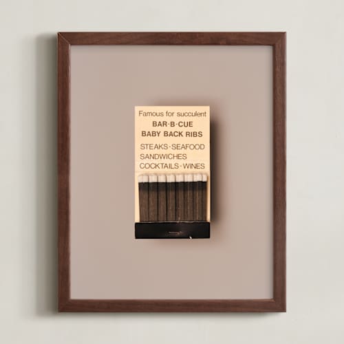 This is a barbeque black art with standard by Andrew McClintock called famous food black