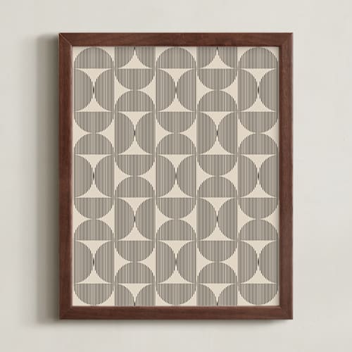 This is a graphite art with standard by Beth Vassalo called quiet geometry