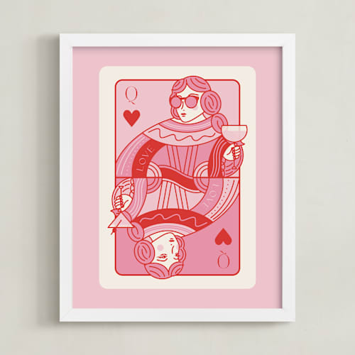 This is a bubblegum photos to art with standard by Jenna Holcomb called the queen: custom print