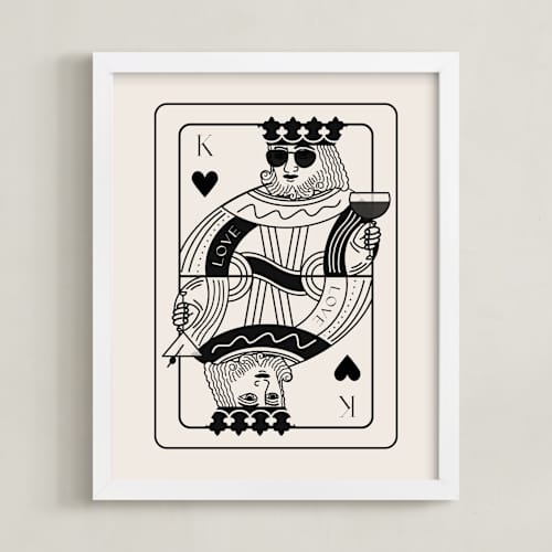 This is a champagne photos to art with standard by Jenna Holcomb called the king: custom print
