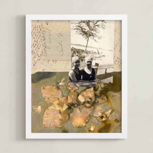 This is a vintage paper art with standard by raven erebus called summer long forgotten