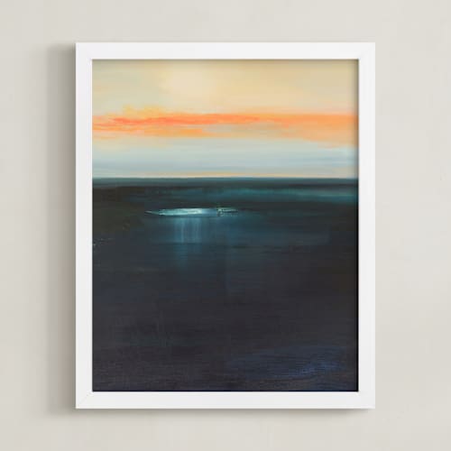 This is a marine blue art with standard by Mya Bessette called vestige