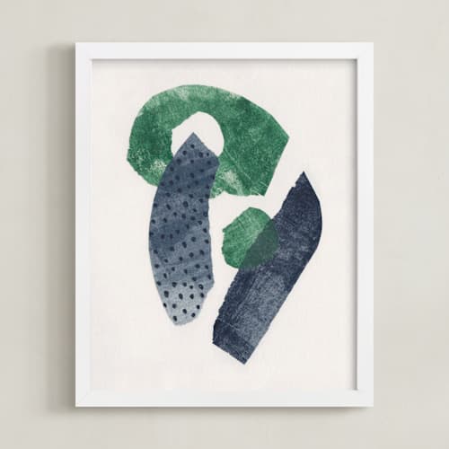 This is a navy blue art with standard by Alisa Galitsyna called earth & sky i