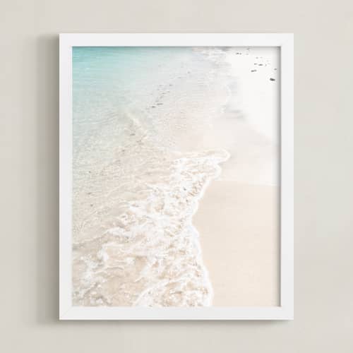 This is a quiet beach art with standard by Kamala Nahas called turquoise tide