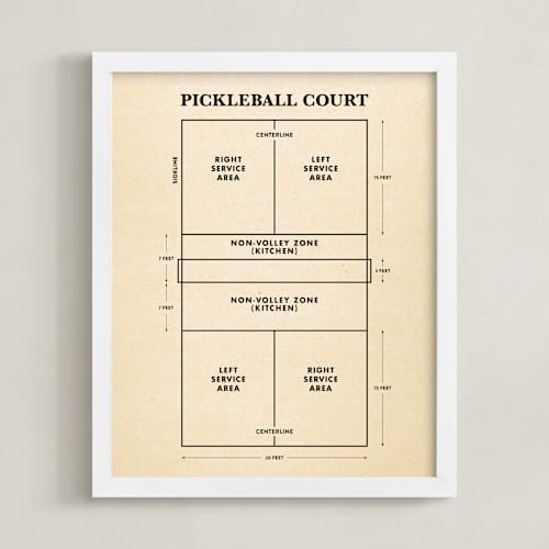 This is a backhand black kids wall art with standard by Jayne Alfieri called pickleball posters 1