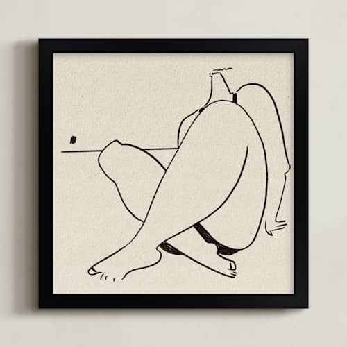 This is a ivory art with standard by Katie Spak called beach bum