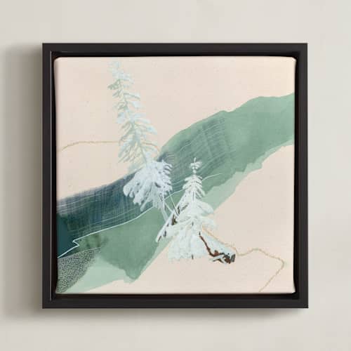 This is a dusty green art with standard by Jamie J. Kim called a way through here 2