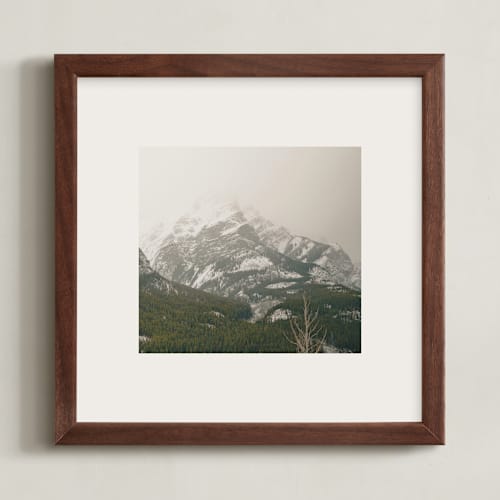 This is a stone art with standard by Melanie Severin called kananaskis series 3