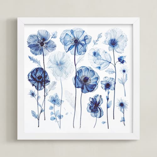 This is a blue art with standard by Elena Kulikova called blue arrangement