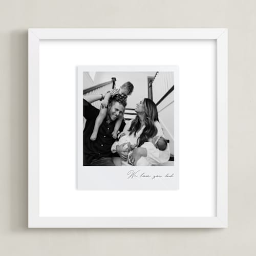 This is a noir photo art with standard by Minted called framed photo: classic snap