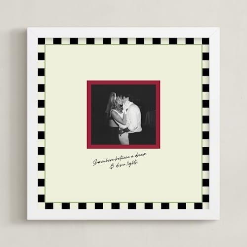 This is a greenie photo art with standard by Helena Vitto called framed photo: checkmate