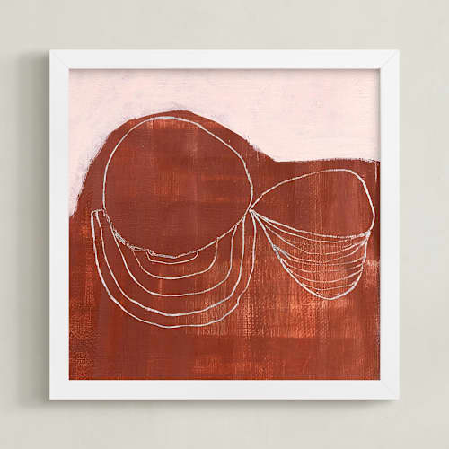 This is a rusted red art with standard by tina johnson called rusted dream