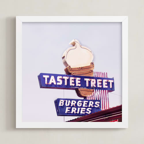This is a tastee blue kids wall art with standard by Calais A Le Coq called tastee treet