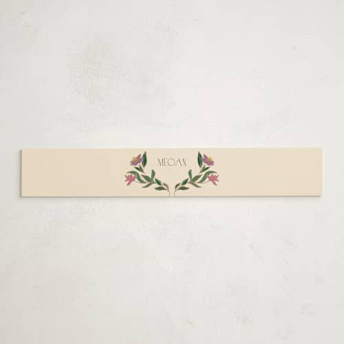 This is a midnight garden belly bands with standard by Simona Camp called gilded tapestry printing on signature text in belly band