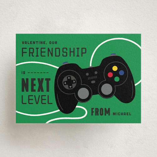 This is a turf kids valentines day cards with standard by Michelle Taylor called next level printing on signature in standard