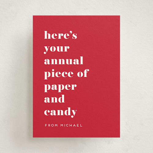 This is a crimson kids valentines day cards with standard by Amy Payne called we do this every year printing on signature in standard