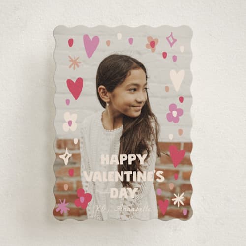 This is a cotton candy kids valentines day cards with standard by Ani Somi called pretty picture printing on signature in standard