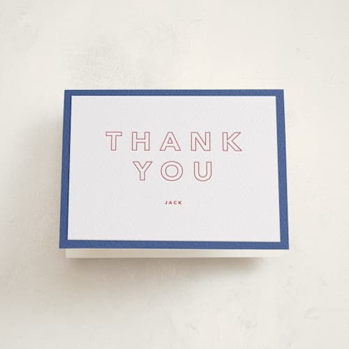 This is a maraschino | lapis bar mitzvah bat mitzvah invitations with letterpress by Kindred Fields called color tone printing on coventry320 in standard