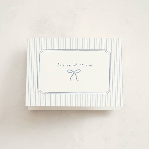 This is a sea baby thank you cards with standard by Elly called a little dream printing on strathmore in standard