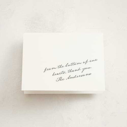 This is a january baby thank you cards with standard by Claudia Orengo called love voucher printing on strathmore in standard