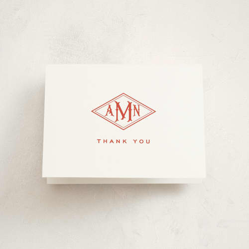 This is a sienna baby thank you cards with standard by Jennifer Lew called madison printing on strathmore in standard